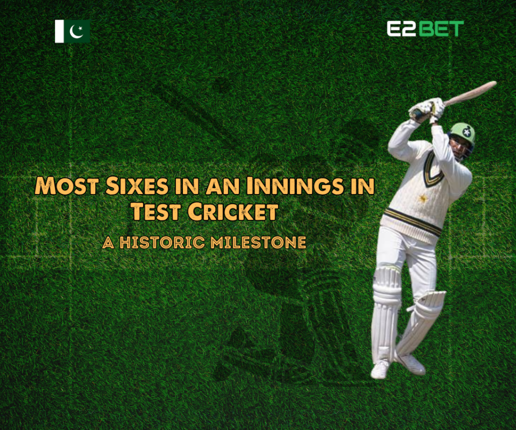 Most Sixes Cricket in Test Cricket Innings