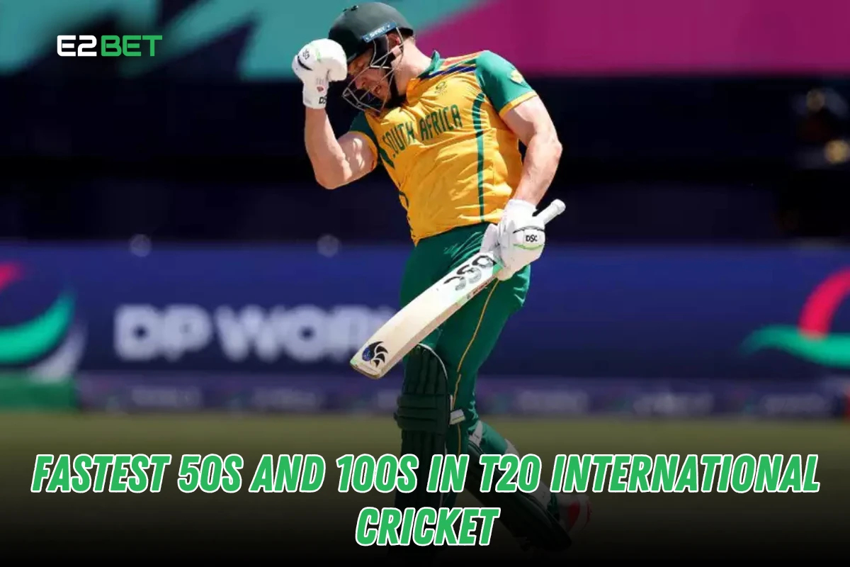 Fastest 50s and 100s in T20 International Cricket History

