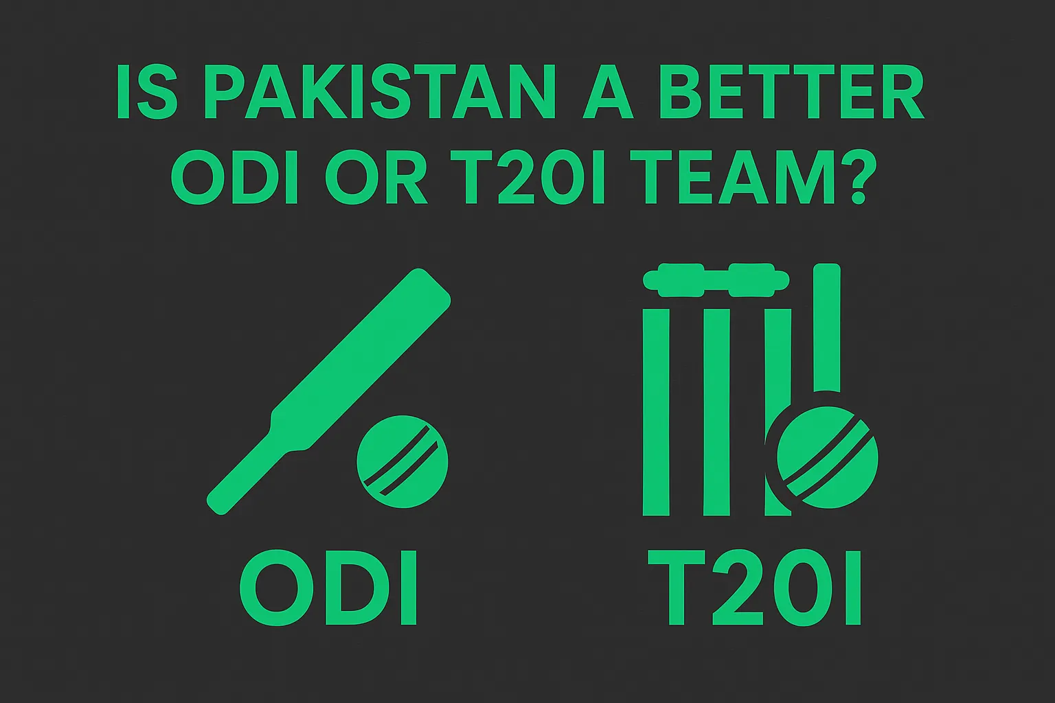 Pakistani ODI or T20I Team